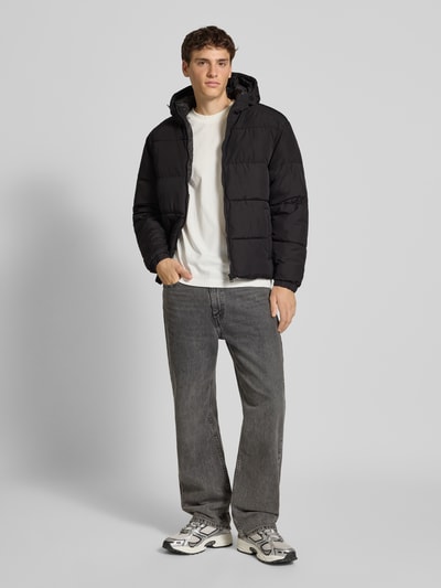Jack & Jones Steppjacke mit Reißverschluss Modell 'MAZE' Black 1