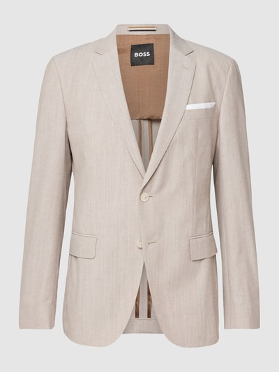 BOSS Colbert met reverskraag, model 'H-Hutson' Beige - 2