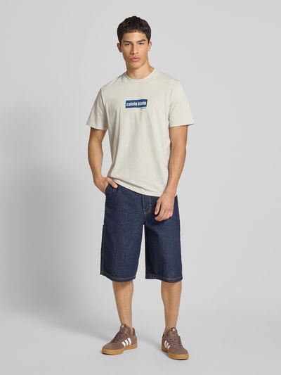 Calvin Klein Jeans T-Shirt mit Label-Print Offwhite 1