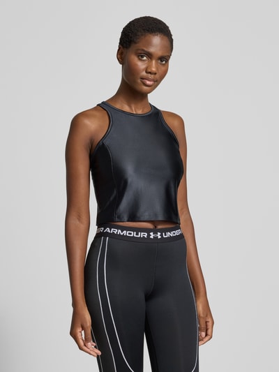 Under Armour Korte tanktop met ronde hals Zwart - 4