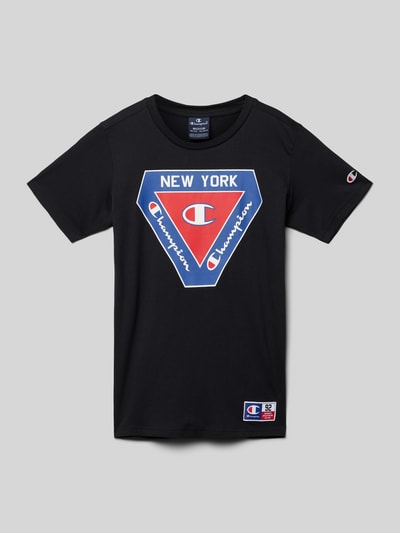 CHAMPION T-shirt met ronde hals Zwart - 1