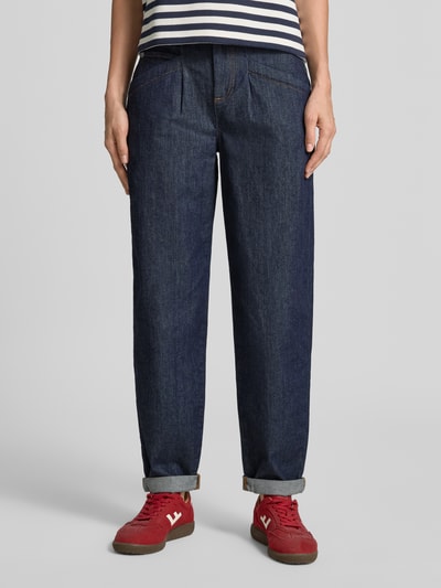 Buena Vista Regular Fit Barrel Jeans aus Baumwoll-Mix Modell 'Studio Pants' Dunkelblau 4