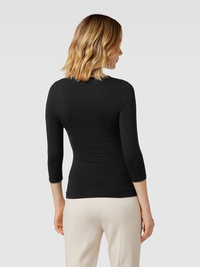 Lauren Ralph Lauren Longsleeve aus Viskose-Elasthan-Mix mit 3/4-Arm Black 5