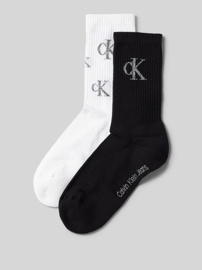 Calvin Klein Jeans Socken mit elastischem Rippenbündchen im 2er-Pack Weiss 1