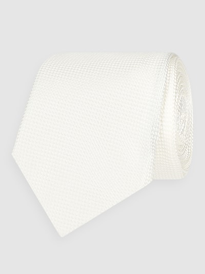 altea Stropdas van pure zijde (7,5 cm) Ecru - 1