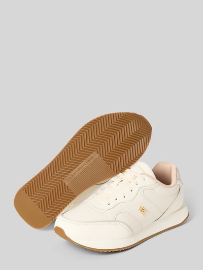 Tommy Hilfiger Lage sneakers van echt leer Offwhite - 4