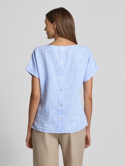 Christian Berg Woman Blusenshirt mit Rundhalsausschnitt Jeansblau 5