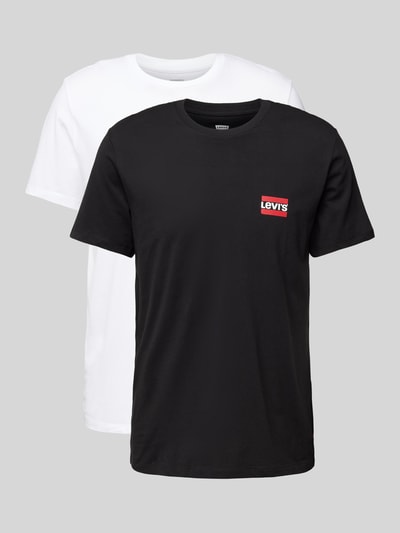 Levi's® T-Shirt aus reiner Baumwolle im 2er-Pack Black 2