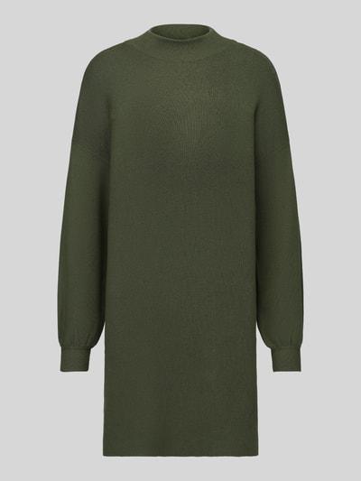 Produktfoto, olivgrünes Relaxed Fit Strickkleid aus Viskose-Mix Modell 'NANCY' von VERO MODA, Damen Strickkleid, glatte Textur