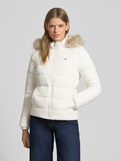 Tommy Jeans Slim fit donsjack met opstaande kraag Offwhite - 4