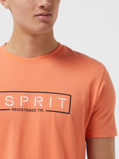 Esprit Regular Fit T-Shirt mit Logo-Print  Orange 3