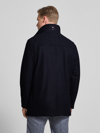 HECHTER PARIS Wollmantel mit Stehkragen Marine 5