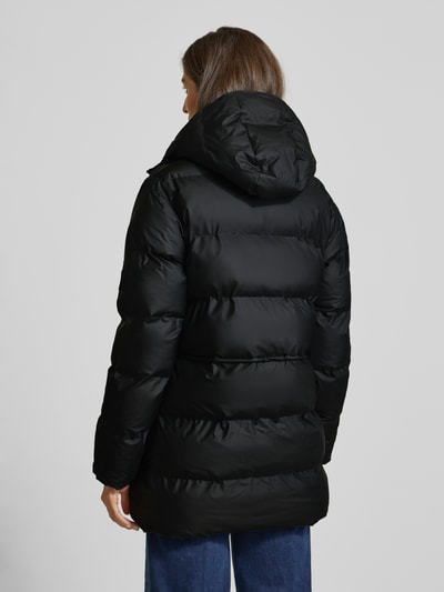 RAINS Steppjacke mit Eingrifftaschen Modell 'Alta Long' Black 5
