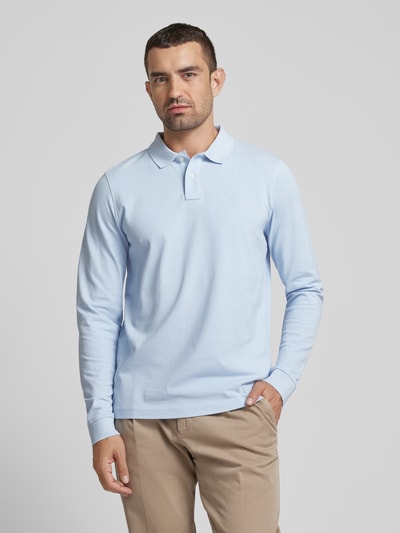 MCNEAL Regular fit poloshirt met labelstitching Lichtblauw - 4