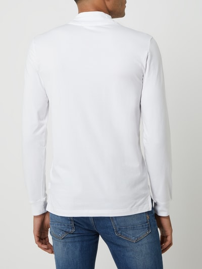 CK Calvin Klein Slim Fit Longsleeve mit Stehkragen  Weiss 5