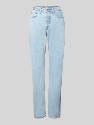 Levi's® 300 Straight Fit Jeans aus Baumwoll-Mix Modell '501®' Hellblau 2