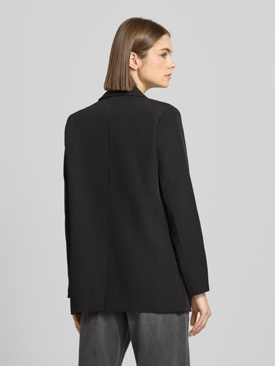 PIECES Loose fit lange blazer met figuurnaden, model 'BOZZY' Zwart - 5