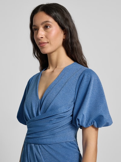 V by Vera Mont Cocktailjurk in wikkellook Lichtblauw - 3