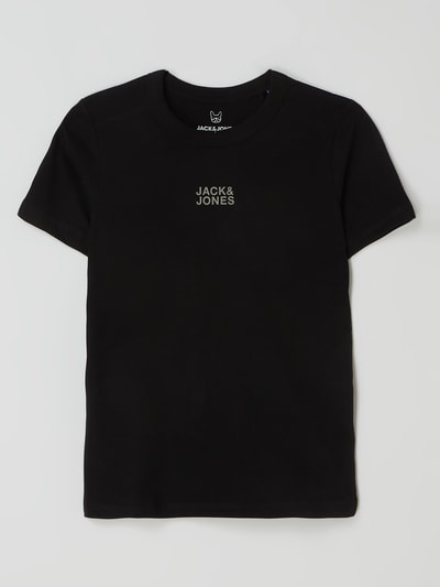 Jack & Jones T-shirt van katoen, model 'Classic' Zwart - 1