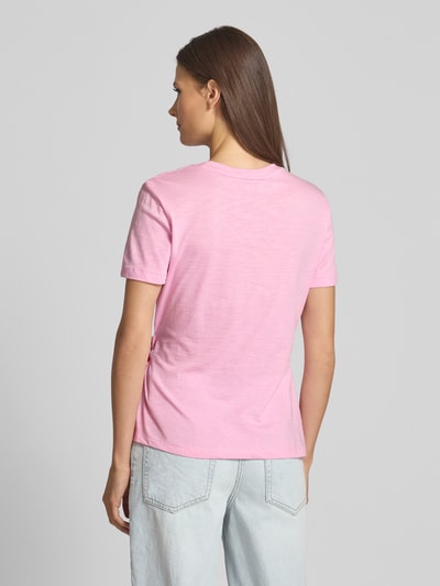 Tommy Hilfiger  Regular Fit T-Shirt aus reiner Baumwolle Pink 5