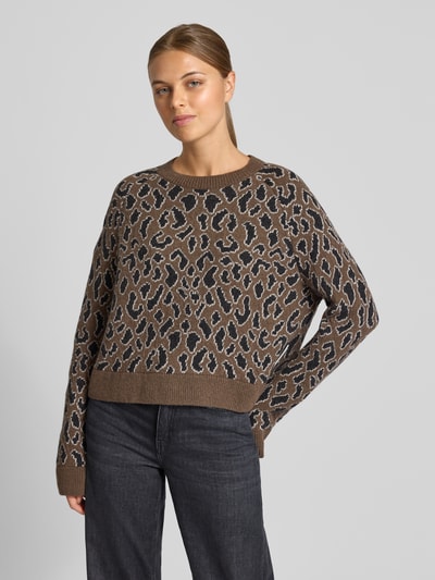 Armedangels Loose fit gebreide pullover van zuivere wol, model 'DILIRIAA LAOPAA' Taupe - 4