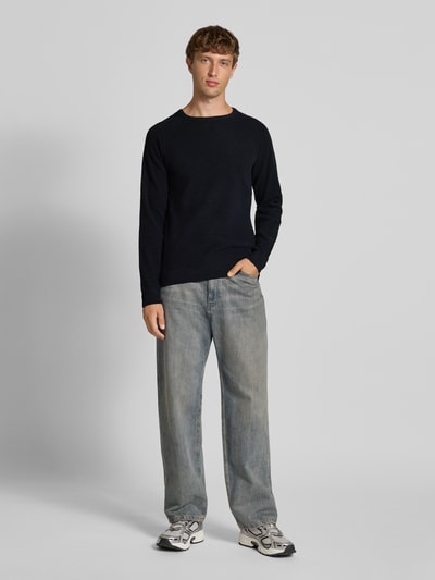 Blend Gebreide pullover met ronde hals, model 'DANTE' Zwart - 1