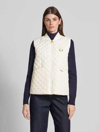 Barbour Regular Fit Steppweste mit Label-Applikation Modell ´ROSALIE` Weiss 4