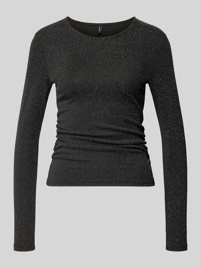 VERO MODA Shirt met lange mouwen met glanzende look Zwart - 1