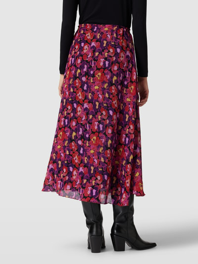 FABIENNE CHAPOT Midirok met bloemenmotief, model 'Pippa' Lichtrood - 5