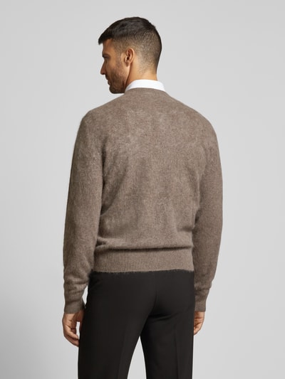 BOSS Gebreide pullover met ronde hals, model 'ESCRITO' Beige - 5