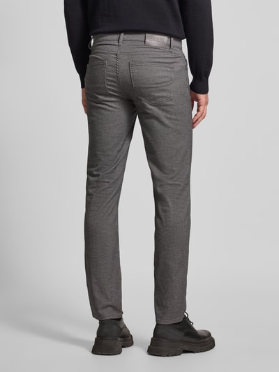 Brax Stoffen broek met viscose in 5-pocketmodel, model 'Cadiz' Zilver - 5