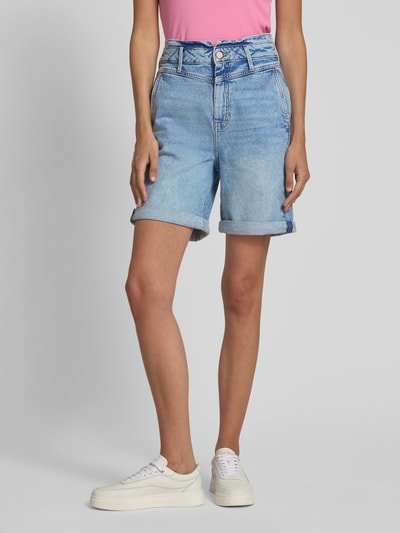 s.Oliver RED LABEL Relaxed Fit Jeansshorts aus Baumwoll-Mix Hellblau 4