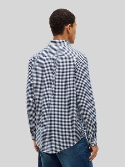 Tommy Hilfiger Regular Fit Freizeithemd aus reiner Baumwolle Marine 5