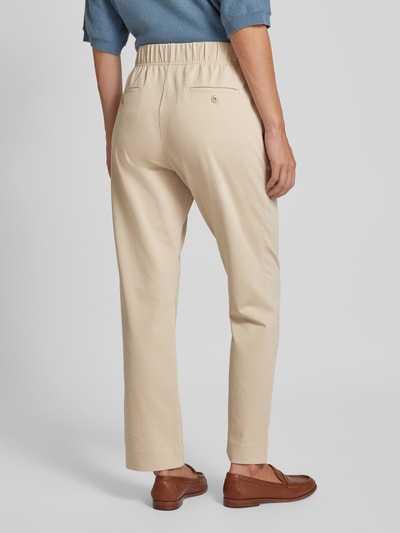 Weekend Max Mara Regular fit stoffen broek met elastische band, model 'ELFO' Beige - 5