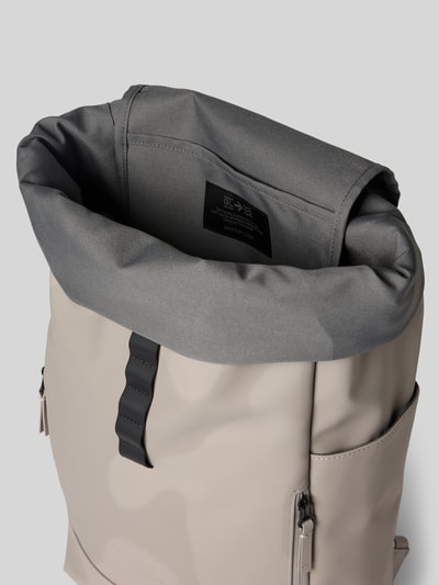 GASTON LUGA Rucksack mit Label-Detail Modell 'RULLEN' Taupe 4