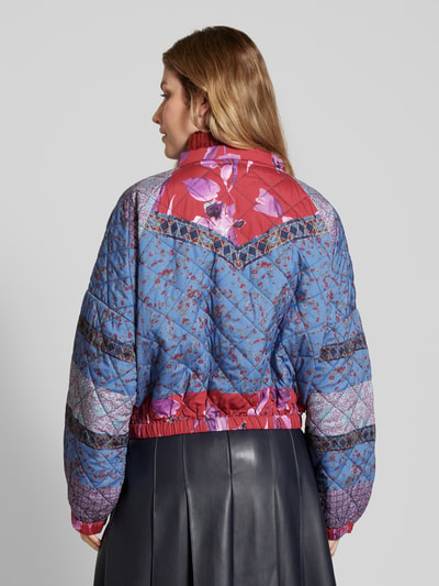 LOLLYS LAUNDRY Steppjacke mit Label-Print Modell 'Lama' Hellblau 5