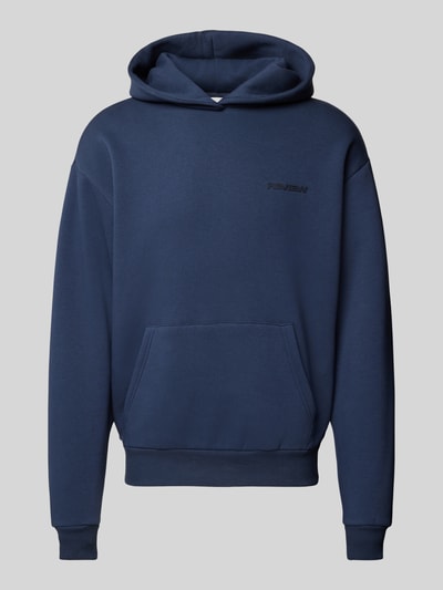 REVIEW Hoodie met labeldetail Marineblauw - 2