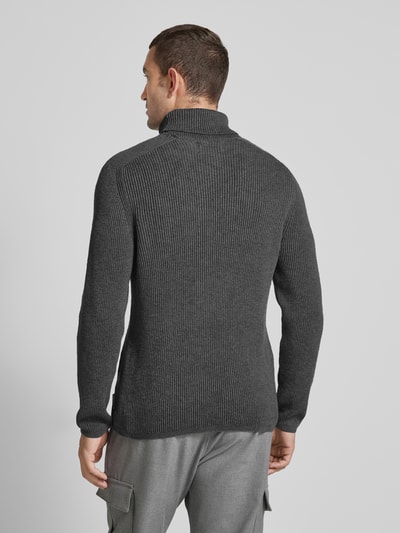 Marc O'Polo Strickpullover mit Rollkragen Anthrazit Melange 5