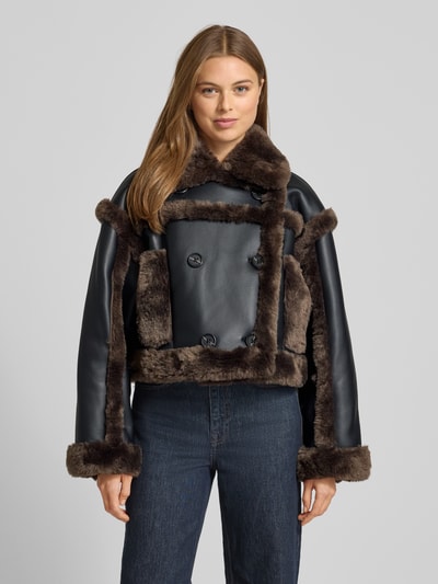 STAND STUDIO Kurtka z imitacji skóry model ‘Kristy’ Czarny 4