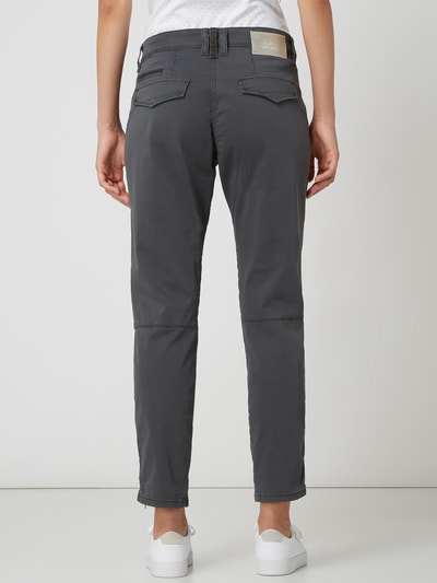 MAC Relaxed slim fit stoffen broek, model 'Rich' Antraciet - 5