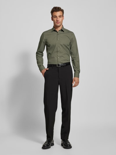 OLYMP Level Five Slim Fit Business-Hemd mit Knopfleiste Weiss 1