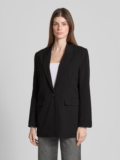 B.Young Blazer met reverskraag en klepzakken, model 'Danta' Zwart - 4