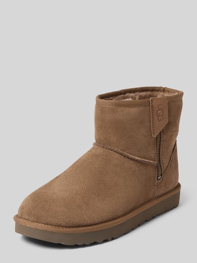 UGG Lederstiefel mit Label-Badge Modell 'CLASSIC MINI BAILEY' Hellbraun 1