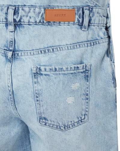 Review Tuinbroek van denim  Lichtblauw - 4