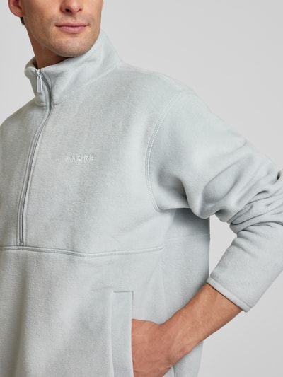 Mazine Sweatshirt met opstaande kraag Lichtblauw - 3