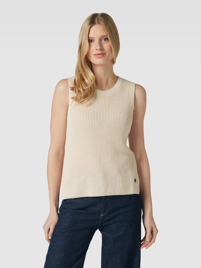 Better Rich Stricktop mit Label-Applikation Sand 4