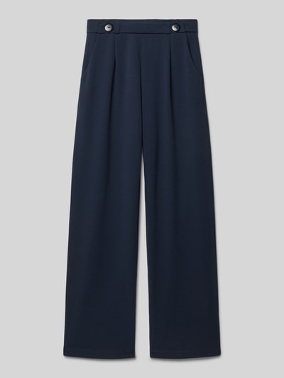 Produktfoto, Weite Hose mit elastischem Bund Modell 'GEGGO' von Only, granatowy kolor, fason wide leg, tkanina stretch, kieszenie boczne