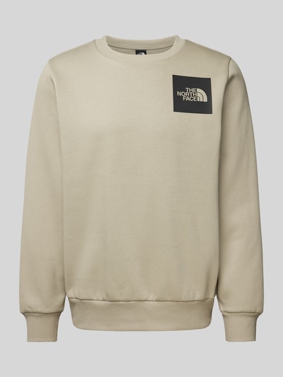 The North Face Sweatshirt mit Label-Print Modell 'FINE' Hellgrau 2