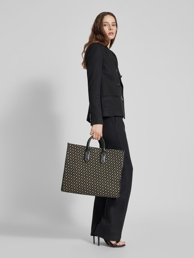 BOSS Black Women Tote Bag mit Logo-Muster Modell 'Sandy' Marine 1