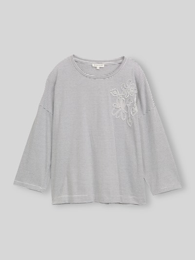Tom Tailor 3/4-Shirt aus reiner Baumwolle mit abgerundetem Saum Hellblau 2